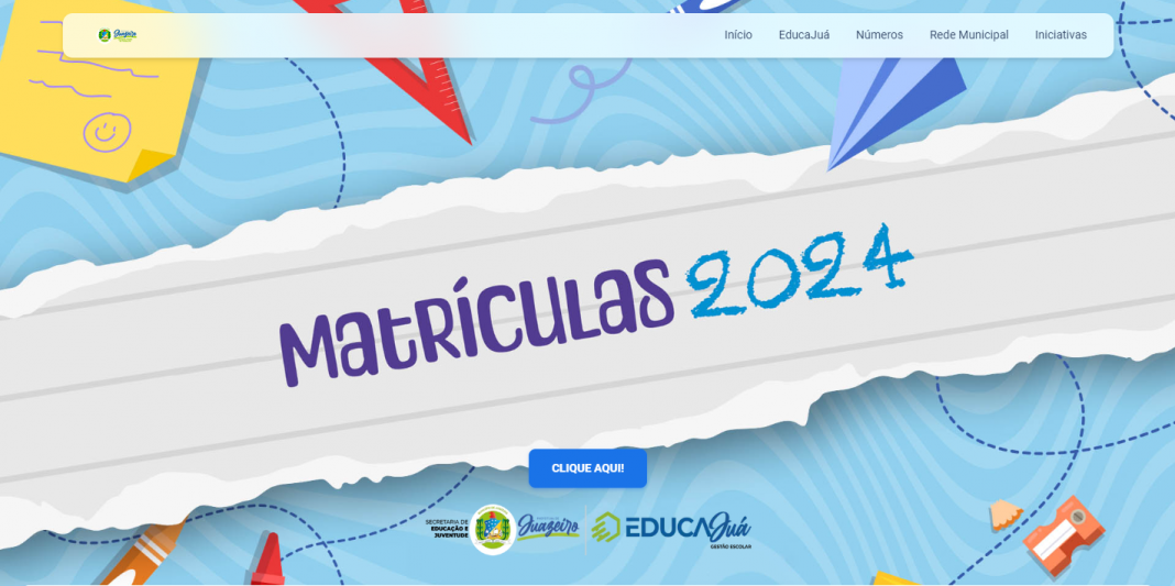 Portal EducaJuá torna matrículas da rede municipal de Juazeiro mais