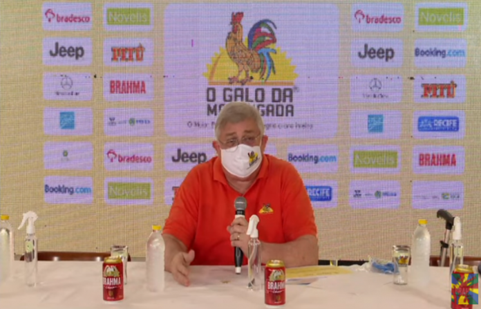 Presidente do Galo da Madrugada, Rômulo Menezes. (Foto: Reprodução/ YouTube)