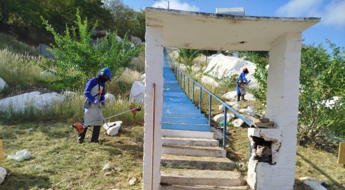 Santuário de Serra da Santa recebe mutirão de limpeza para o feriadão católico