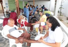Projeto “SPA dos Pés Solidário” leva carinho e novos serviços para idosos da Casa Geriátrica