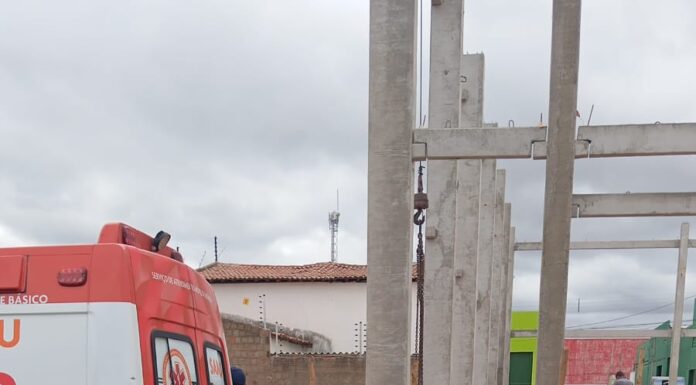 Trabalhador morre após ser atingido por pilastra em obra no bairro Vila Débora, em Petrolina