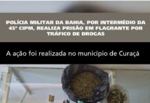 Homem é preso em flagrante por tráfico de drogas em Curaçá (BA)