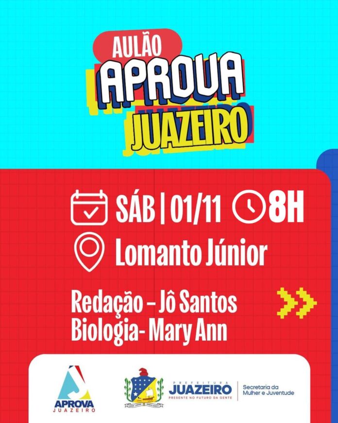 Aprova Juazeiro abertas inscrições para o último aulão pré-enem com 200 vagas
