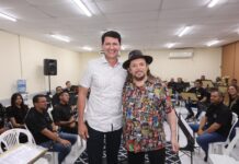 Simão Durando acompanha ensaio de Geraldo Azevedo e reforça convite para primeira noite do festival