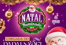 Fique por da programação do Natal 2025 e a chegada do Papai Noel de Senhor do Bonfim