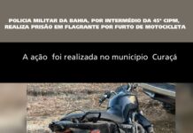Homem é preso por furto de motocicleta em Curaçá (BA)