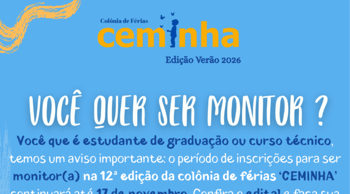 12ª edição do “Ceminha” prorroga inscrições para monitores e amplia oportunidade para estudantes de Petrolina e região