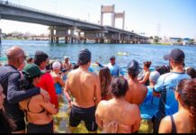 Aulão de natação movimenta a Ilha do Fogo e promove segurança nas águas do São Francisco