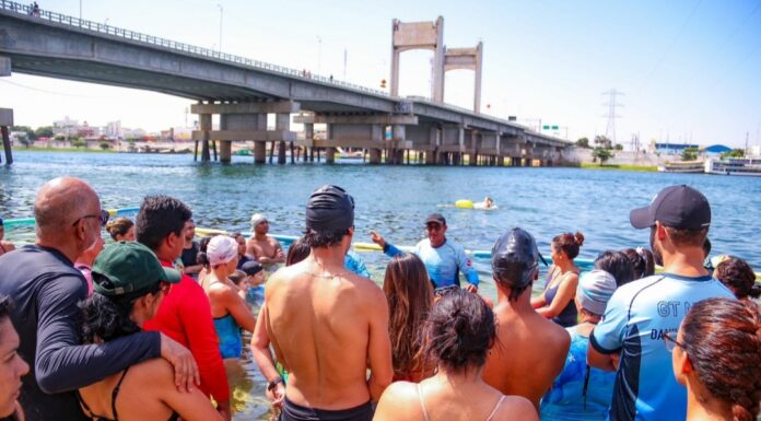 Aulão de natação movimenta a Ilha do Fogo e promove segurança nas águas do São Francisco