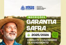 Prefeitura de Senhor do Bonfim inicia inscrições do Garantia-Safra 2025/2026