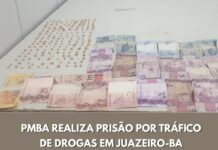 Dupla é presa por tráfico de drogas no bairro Alto do Cruzeiro em Juazeiro