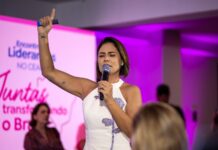 Michelle estava no Ceará para evento quando soube da prisão preventiva de Bolsonaro