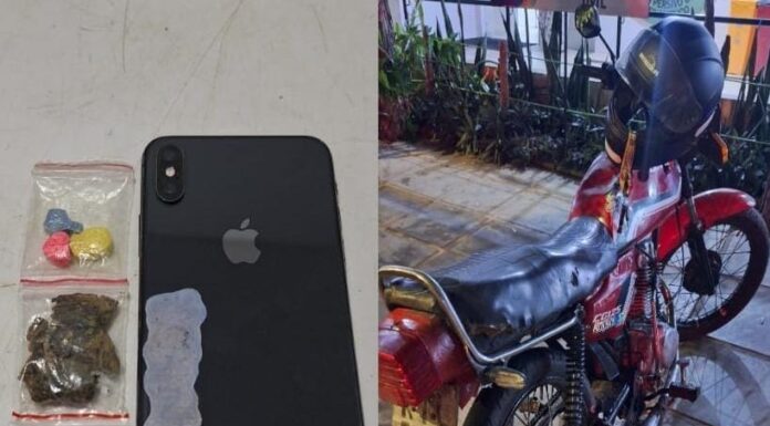Policiais do 5°BPM apreendem drogas, celular e motocicleta adulterada no bairro Jardim Maravilha
