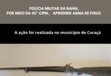 Polícia Militar apreende arma de fogo em Curaçá (BA)