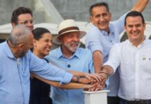 “Água deve ser sinônimo de benção”, destacou a governadora Raquel Lyra ao lado do presidente Lula na inauguração da Barragem Panelas II, após mais de 10 anos de espera