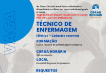 Hospital Regional de Juazeiro abre processo seletivo para contratação detécnico de enfermagem