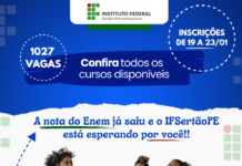 IFSertãoPE disponibiliza 1027 vagas para o Sisu 2026
