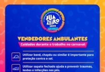 Sesau orienta vendedores ambulantes sobre cuidados com a saúde durante o Carnaval de Juazeiro