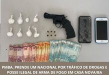 CIPE-Caatinga apreende arma e drogas durante ação policial em Casa Nova