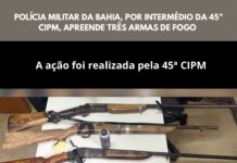 Armas de fogo são apreendidas pela PM em Curaçá (BA)