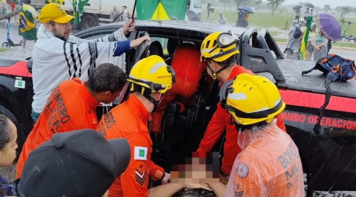 Raio atinge área central de Brasília e 30 são levados a hospitais; grupo aguardava marcha de apoiadores de Bolsonaro