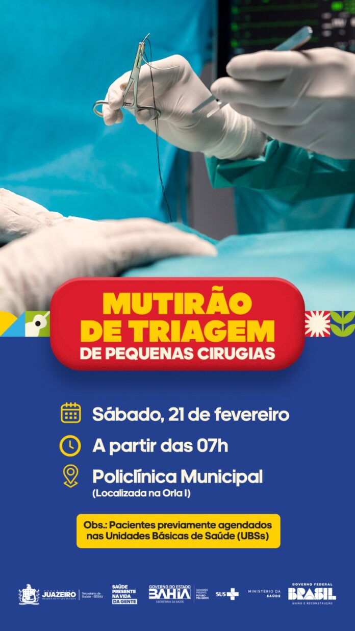 Prefeitura de Juazeiro realiza mutirão de triagem para pequenas cirurgias neste sábado (21) (1)