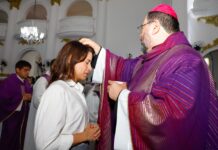 Raquel Lyra prestigia a abertura da Campanha da Fraternidade 2026 durante celebração da Missa de Cinzas