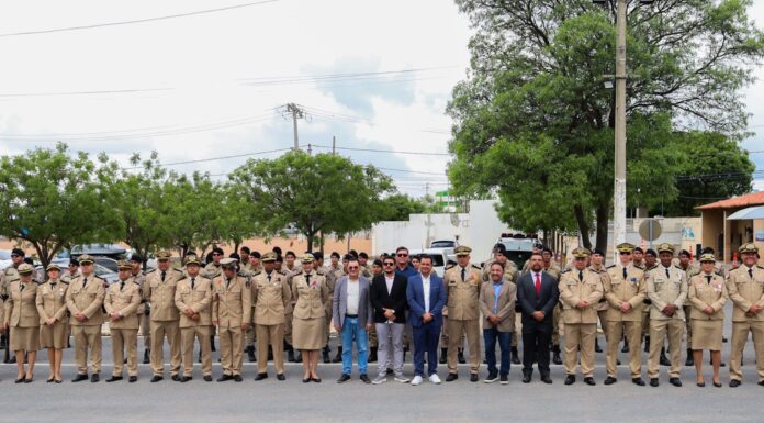 Nas comemorações dos 201 anos da Policia Militar, prefeito Andrei parabeniza e destaca a redução de 50% nos índices de criminalidade em Juazeiro