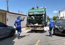 Mesmo com feriado da Carta Magna, coleta de lixo segue com cronograma normal em Petrolina