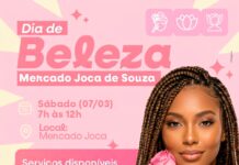 Ação especial de beleza atende mulheres do Mercado Joca de Souza neste sábado (7)