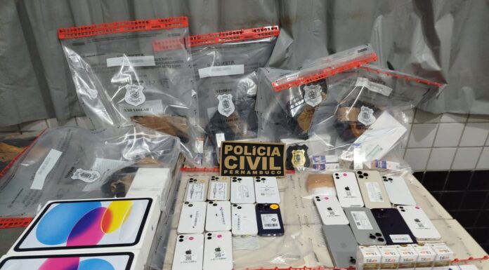 Polícia Civil apreende iPhones e medicamentos irregulares em Salgueiro