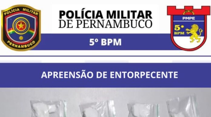 Policiais militares apreendem cocaína e balança de precisão em Petrolina