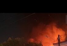Incêndio atinge loja de colchões e deixa proprietário ferido no bairro Areia Branca, em Petrolina