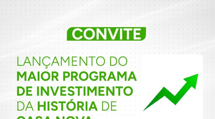 Gestão Anisio Viana anuncia o maior pacote de investimentos da história de Casa Nova neste sábado (21)