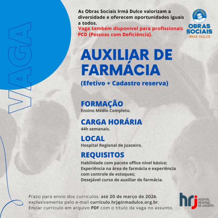 auxiliar de farmácia - 25