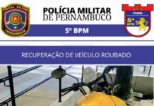 Veículo roubado é recuperado pela PM no bairro Dom Avelar