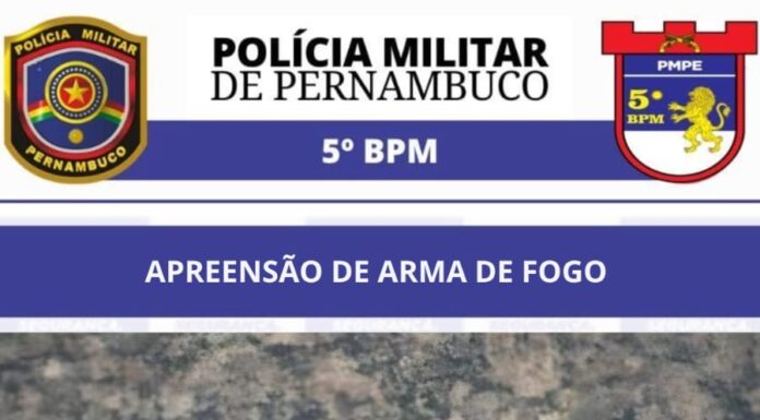 PM de Petrolina apreende arma de fogo e munições no povoado de Nova Descoberta