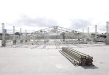 Estrutura do São João de Petrolina começa a ser erguida no Pátio Ana das Carrancas