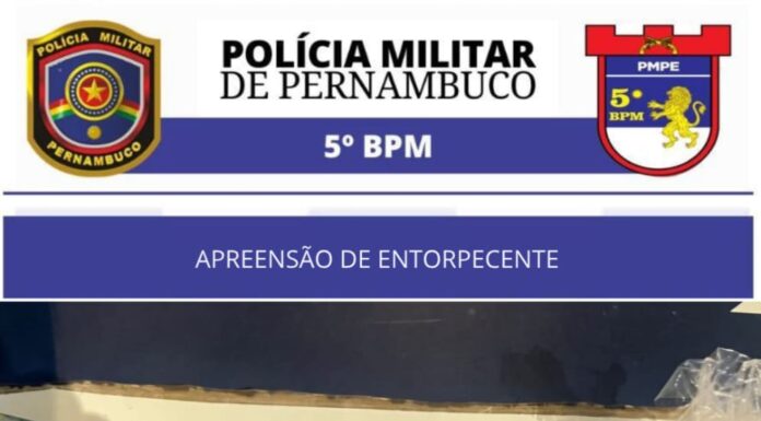 Policiais do 5ºBPM apreendem drogas no centro de Petrolina