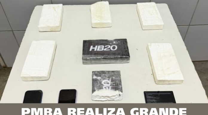 PMBA realiza grande apreensão de cocaína em Juazeiro (BA)