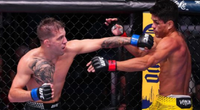 Americano batalha, vence Jafel Filho no UFC em Las Vegas