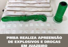 Polícia prende homem com drogas e explosivos no bairro Dom Thomaz, em Juazeiro