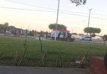 Idoso morre após ser atropelado por carro em alta velocidade na Avenida Paulo Afonso, em Sobradinho