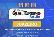 Prefeitura de Juazeiro abre inscrições para curso gratuito de Inglês Básico Aplicado aos Serviços Turísticos