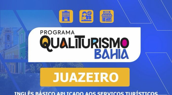 Prefeitura de Juazeiro abre inscrições para curso gratuito de Inglês Básico Aplicado aos Serviços Turísticos