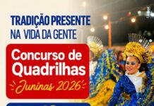 Sorteio define ordem de apresentações do Concurso de Quadrilhas Juninas 2026 em Juazeiro