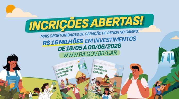 Editais de turismo rural comunitário e plantas medicinais estão com inscrições abertas na Bahia