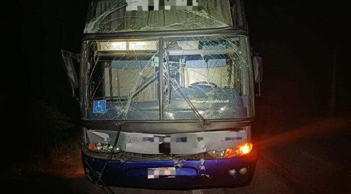 Engavetamento entre três ônibus universitários e um carro de passeio deixa 11 feridos em Petrolina