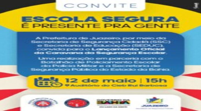 Caravana da Segurança Escolar será lançada em Juazeiro nesta terça-feira (12)