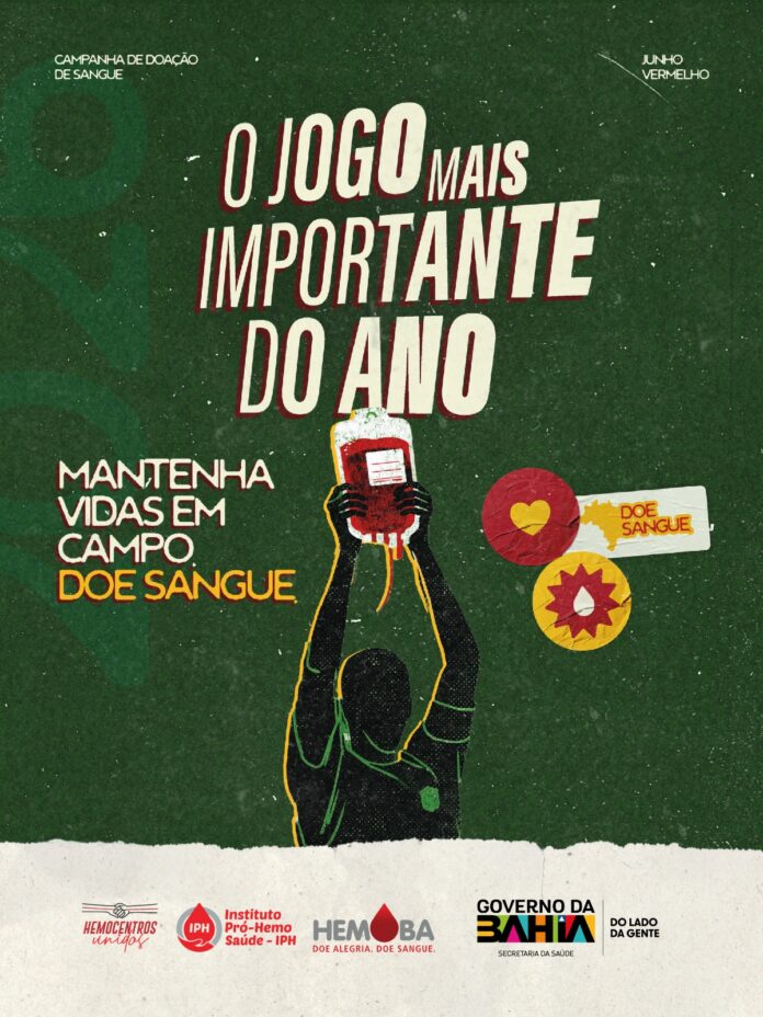 Campanha Junho Vermelho 2026 - Hemoba